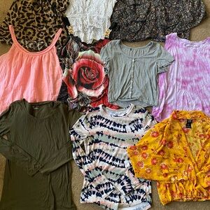 Women’s Large Summer Fall Spring Clothing Tank Top Shirts Blouse Formal Comfy